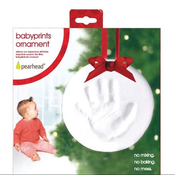 Pearhead Babyprints DIY Clay Ornament Kit Babys First Christmas Holiday Keepsake - Picture 7 of 7